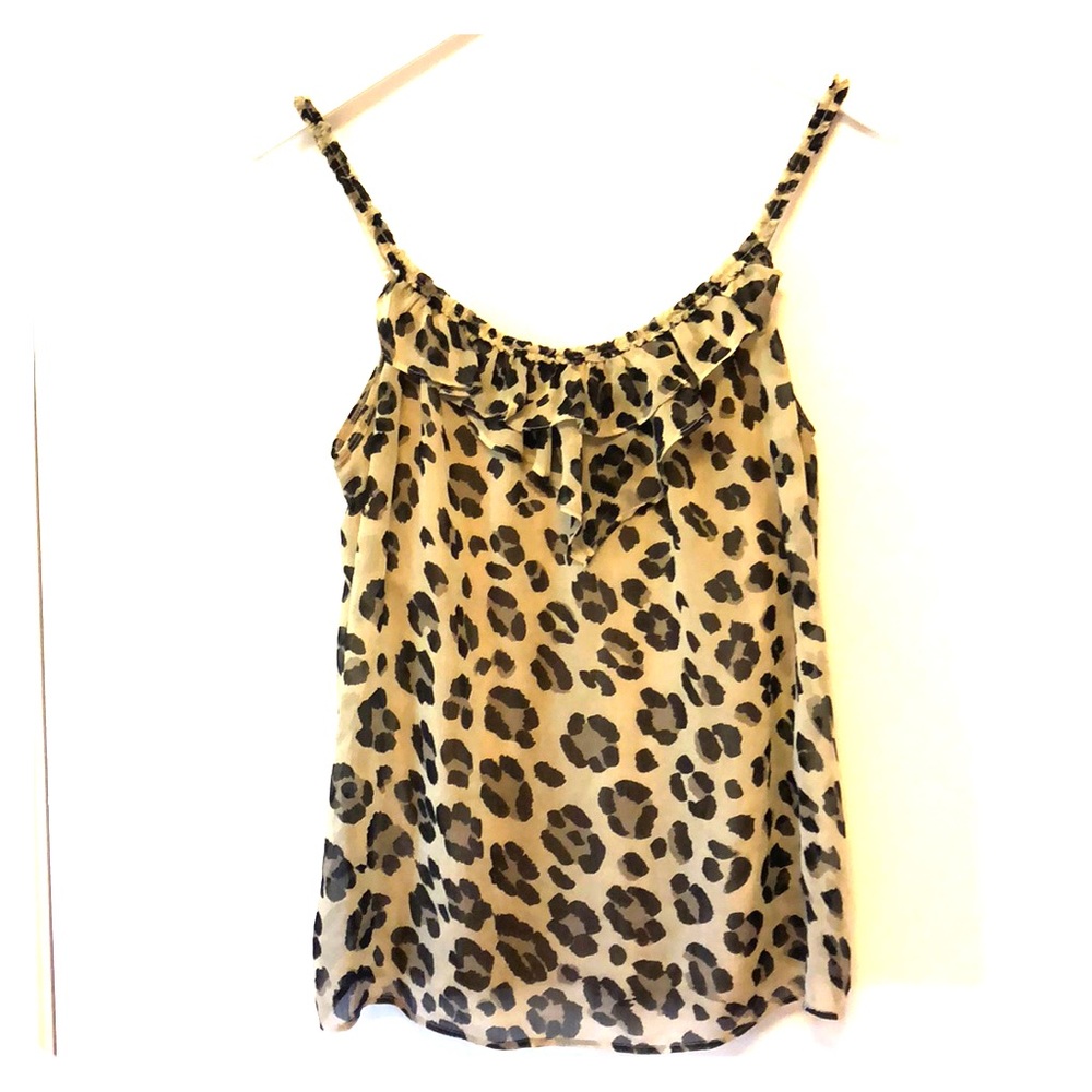 Leopard print tank top